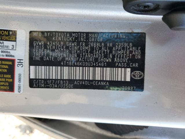 Photo 11 VIN: 4T1BE46K09U345461 - TOYOTA CAMRY BASE 