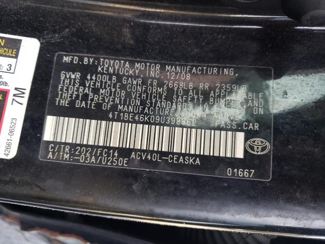 Photo 12 VIN: 4T1BE46K09U398662 - TOYOTA CAMRY 