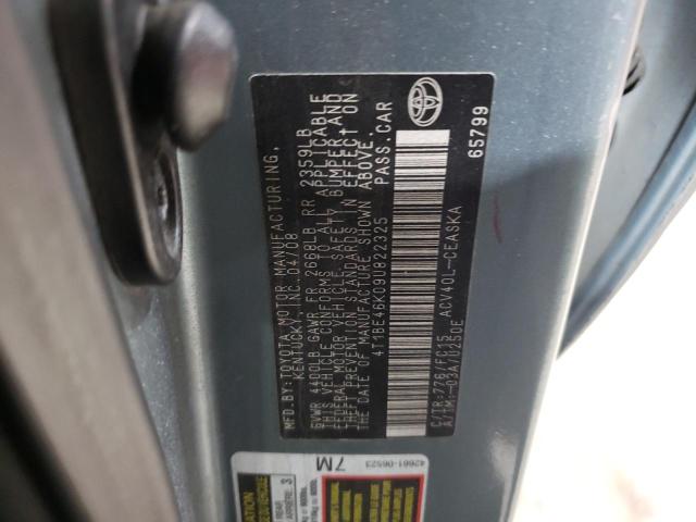 Photo 11 VIN: 4T1BE46K09U822325 - TOYOTA CAMRY BASE 