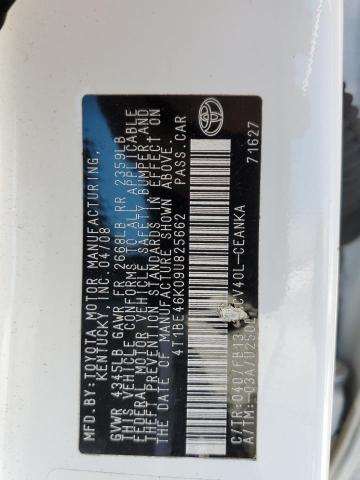 Photo 12 VIN: 4T1BE46K09U825662 - TOYOTA CAMRY BASE 