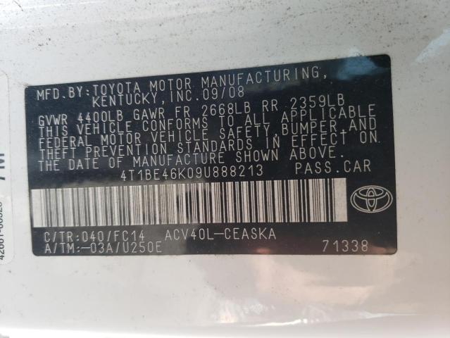 Photo 12 VIN: 4T1BE46K09U888213 - TOYOTA CAMRY BASE 