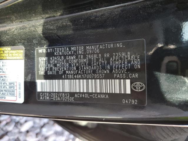 Photo 11 VIN: 4T1BE46K17U079557 - TOYOTA CAMRY 