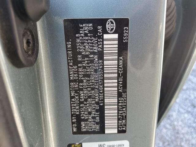 Photo 11 VIN: 4T1BE46K17U557458 - TOYOTA CAMRY CE 