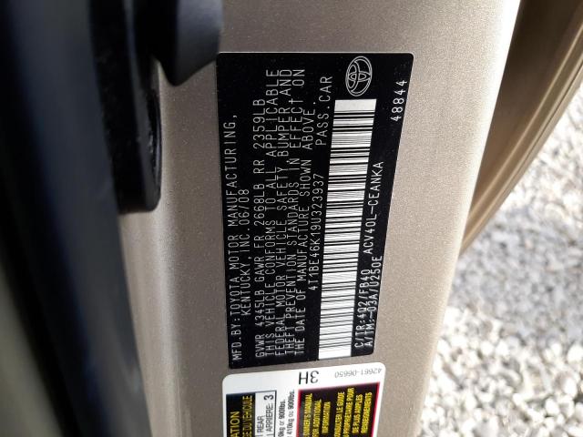 Photo 11 VIN: 4T1BE46K19U323937 - TOYOTA CAMRY BASE 