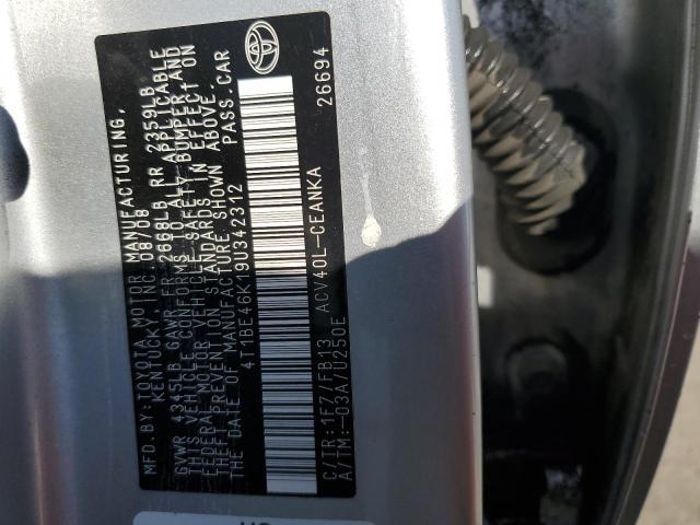 Photo 11 VIN: 4T1BE46K19U342312 - TOYOTA CAMRY BASE 