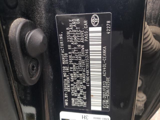 Photo 12 VIN: 4T1BE46K19U353746 - TOYOTA CAMRY 