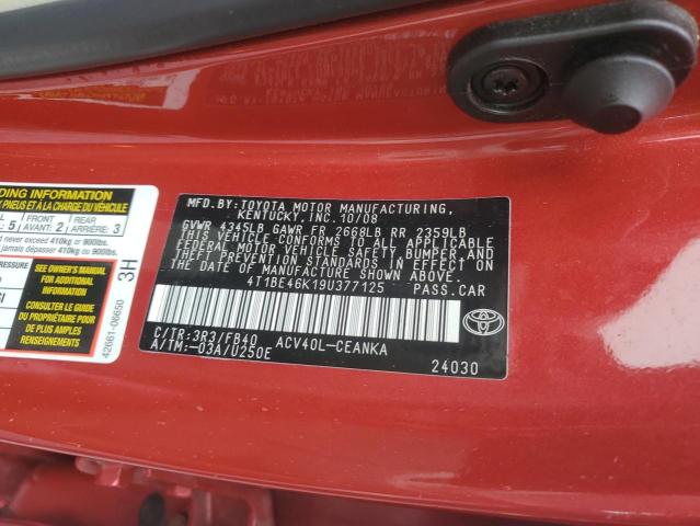 Photo 11 VIN: 4T1BE46K19U377125 - TOYOTA CAMRY 