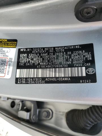 Photo 11 VIN: 4T1BE46K27U608790 - TOYOTA CAMRY 