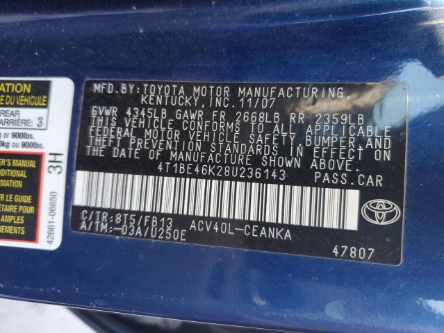 Photo 12 VIN: 4T1BE46K28U236143 - TOYOTA CAMRY CE 