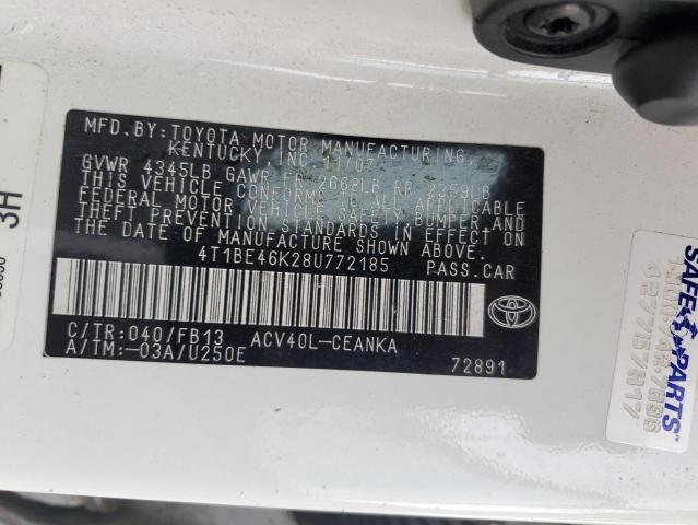 Photo 11 VIN: 4T1BE46K28U772185 - TOYOTA CAMRY 