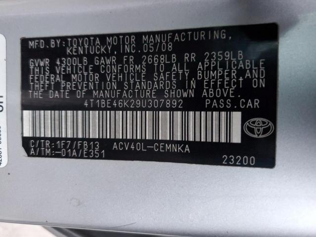 Photo 11 VIN: 4T1BE46K29U307892 - TOYOTA CAMRY 