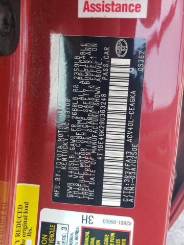 Photo 11 VIN: 4T1BE46K29U363248 - TOYOTA CAMRY BASE 