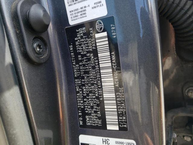 Photo 11 VIN: 4T1BE46K29U396461 - TOYOTA CAMRY BASE 