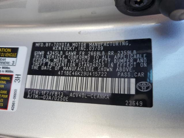 Photo 11 VIN: 4T1BE46K29U415722 - TOYOTA CAMRY 