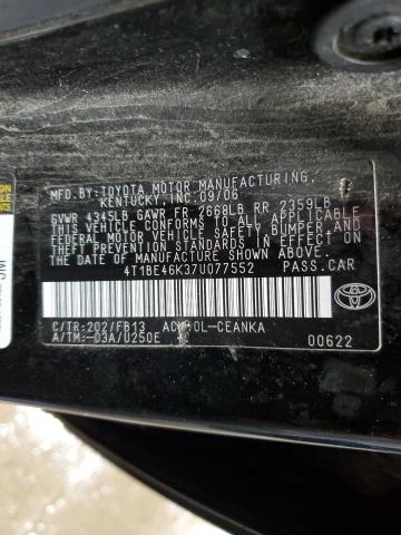 Photo 11 VIN: 4T1BE46K37U077552 - TOYOTA CAMRY 