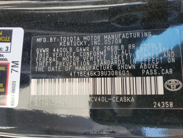 Photo 12 VIN: 4T1BE46K39U308601 - TOYOTA CAMRY 