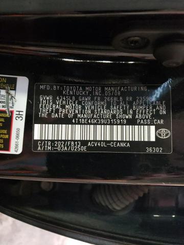 Photo 12 VIN: 4T1BE46K39U315919 - TOYOTA CAMRY 