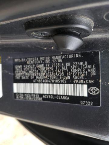 Photo 9 VIN: 4T1BE46K47U105102 - TOYOTA CAMRY NEW 