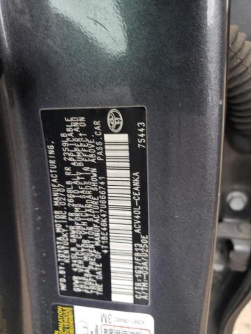 Photo 12 VIN: 4T1BE46K47U666741 - TOYOTA CAMRY 