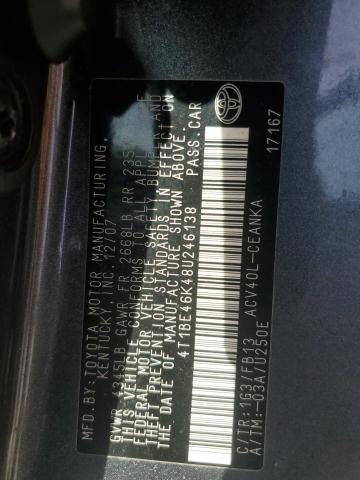 Photo 11 VIN: 4T1BE46K48U246138 - TOYOTA CAMRY CE 