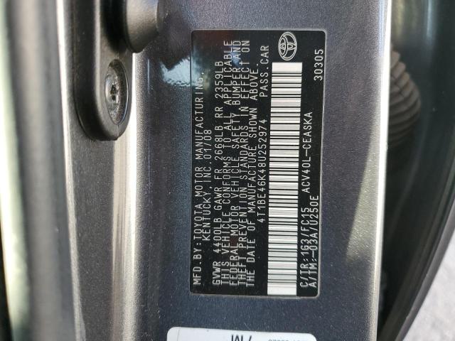 Photo 11 VIN: 4T1BE46K48U252974 - TOYOTA CAMRY CE 