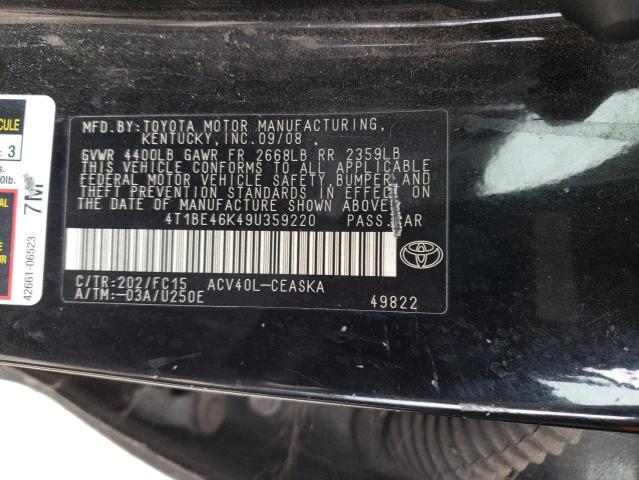 Photo 11 VIN: 4T1BE46K49U359220 - TOYOTA CAMRY 