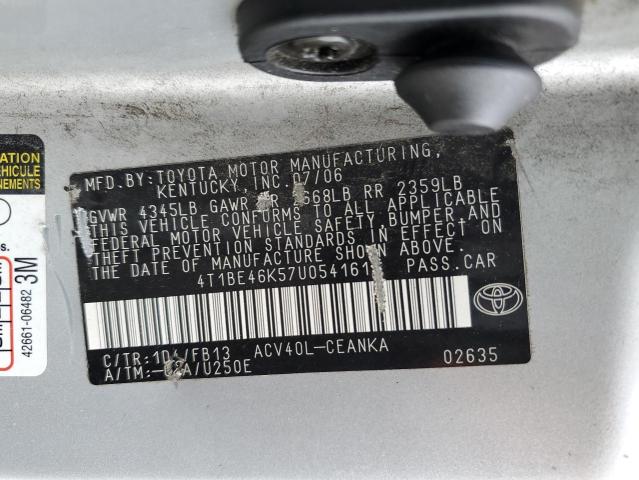 Photo 11 VIN: 4T1BE46K57U054161 - TOYOTA CAMRY 