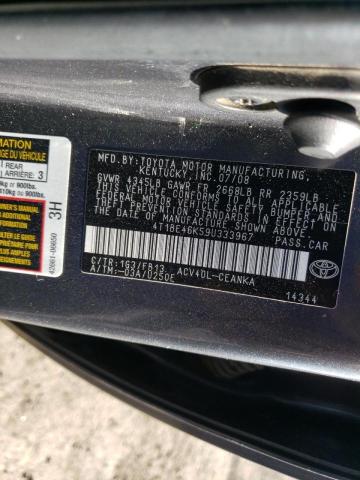 Photo 11 VIN: 4T1BE46K59U333967 - TOYOTA CAMRY BASE 