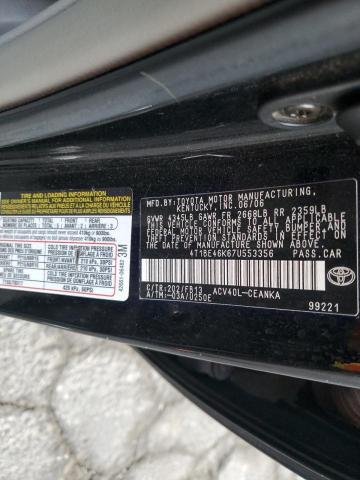 Photo 11 VIN: 4T1BE46K67U553356 - TOYOTA CAMRY CE 