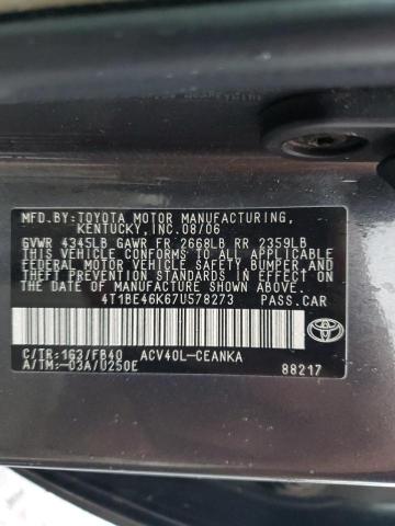 Photo 11 VIN: 4T1BE46K67U578273 - TOYOTA CAMRY 