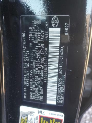 Photo 11 VIN: 4T1BE46K69U269258 - TOYOTA CAMRY BASE 