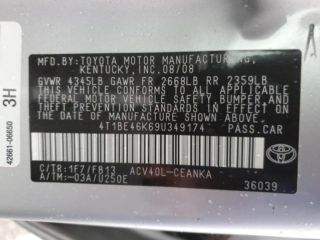 Photo 11 VIN: 4T1BE46K69U349174 - TOYOTA CAMRY 