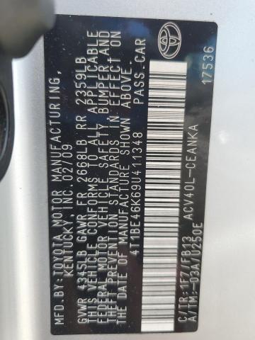 Photo 11 VIN: 4T1BE46K69U411348 - TOYOTA CAMRY BASE 