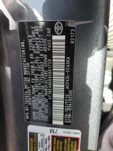 Photo 11 VIN: 4T1BE46K69U861758 - TOYOTA CAMRY 