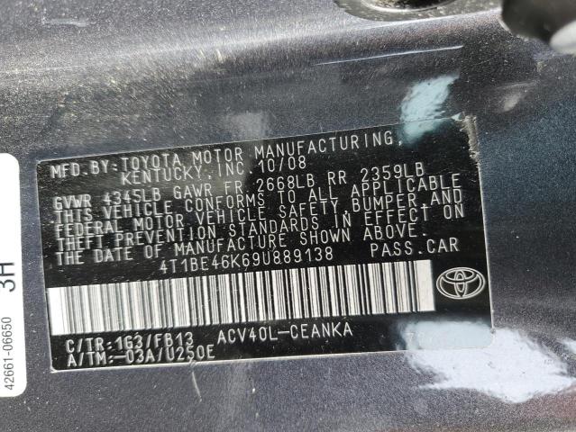 Photo 11 VIN: 4T1BE46K69U889138 - TOYOTA CAMRY BASE 