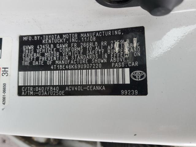 Photo 11 VIN: 4T1BE46K69U907220 - TOYOTA CAMRY 