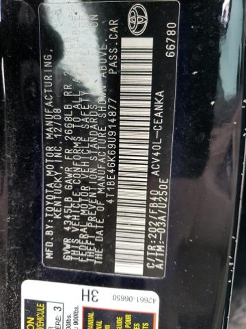 Photo 11 VIN: 4T1BE46K69U914877 - TOYOTA CAMRY BASE 