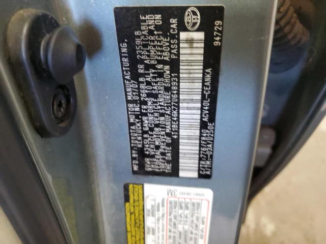 Photo 11 VIN: 4T1BE46K77U648931 - TOYOTA CAMRY CE 