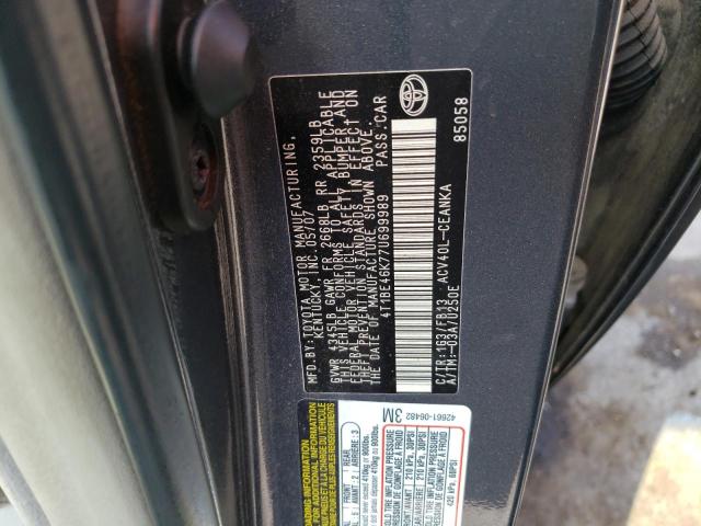 Photo 12 VIN: 4T1BE46K77U699989 - TOYOTA CAMRY 