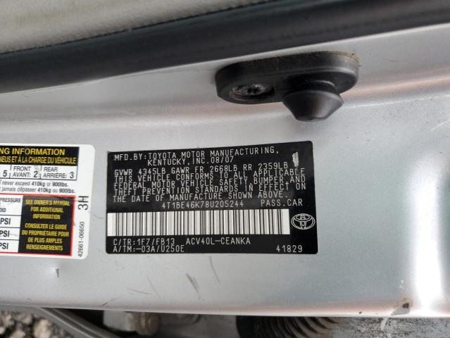 Photo 11 VIN: 4T1BE46K78U205244 - TOYOTA CAMRY 