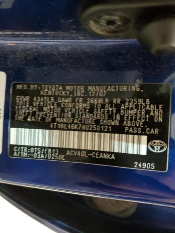 Photo 11 VIN: 4T1BE46K78U250121 - TOYOTA CAMRY 