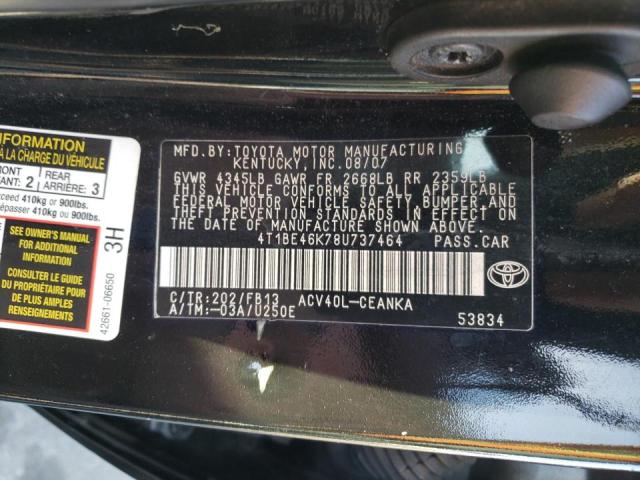 Photo 9 VIN: 4T1BE46K78U737464 - TOYOTA CAMRY 