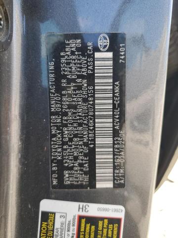 Photo 12 VIN: 4T1BE46K78U748156 - TOYOTA CAMRY CE 