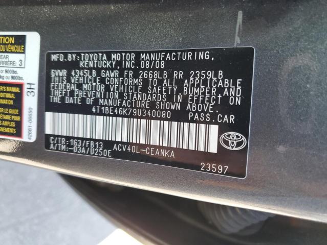 Photo 11 VIN: 4T1BE46K79U340080 - TOYOTA CAMRY 