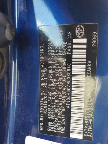 Photo 11 VIN: 4T1BE46K79U380840 - TOYOTA CAMRY BASE 