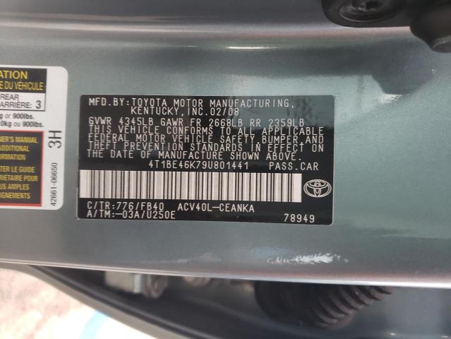 Photo 12 VIN: 4T1BE46K79U801441 - TOYOTA CAMRY 