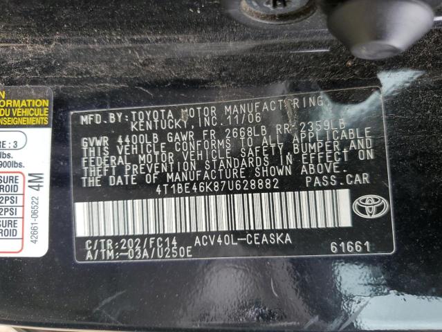 Photo 11 VIN: 4T1BE46K87U628882 - TOYOTA CAMRY 