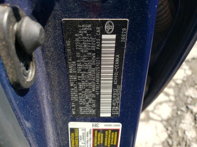 Photo 11 VIN: 4T1BE46K88U251021 - TOYOTA CAMRY 