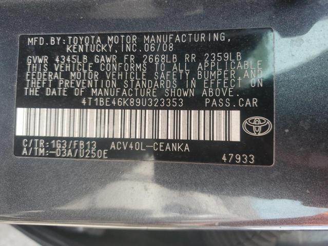 Photo 11 VIN: 4T1BE46K89U323353 - TOYOTA CAMRY BASE 