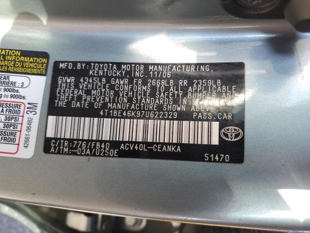 Photo 11 VIN: 4T1BE46K97U622329 - TOYOTA CAMRY 